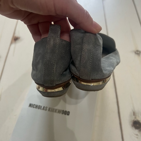 Nicholas Kirkwood Suede Beya Loafers in Luna - Picture 5 of 12